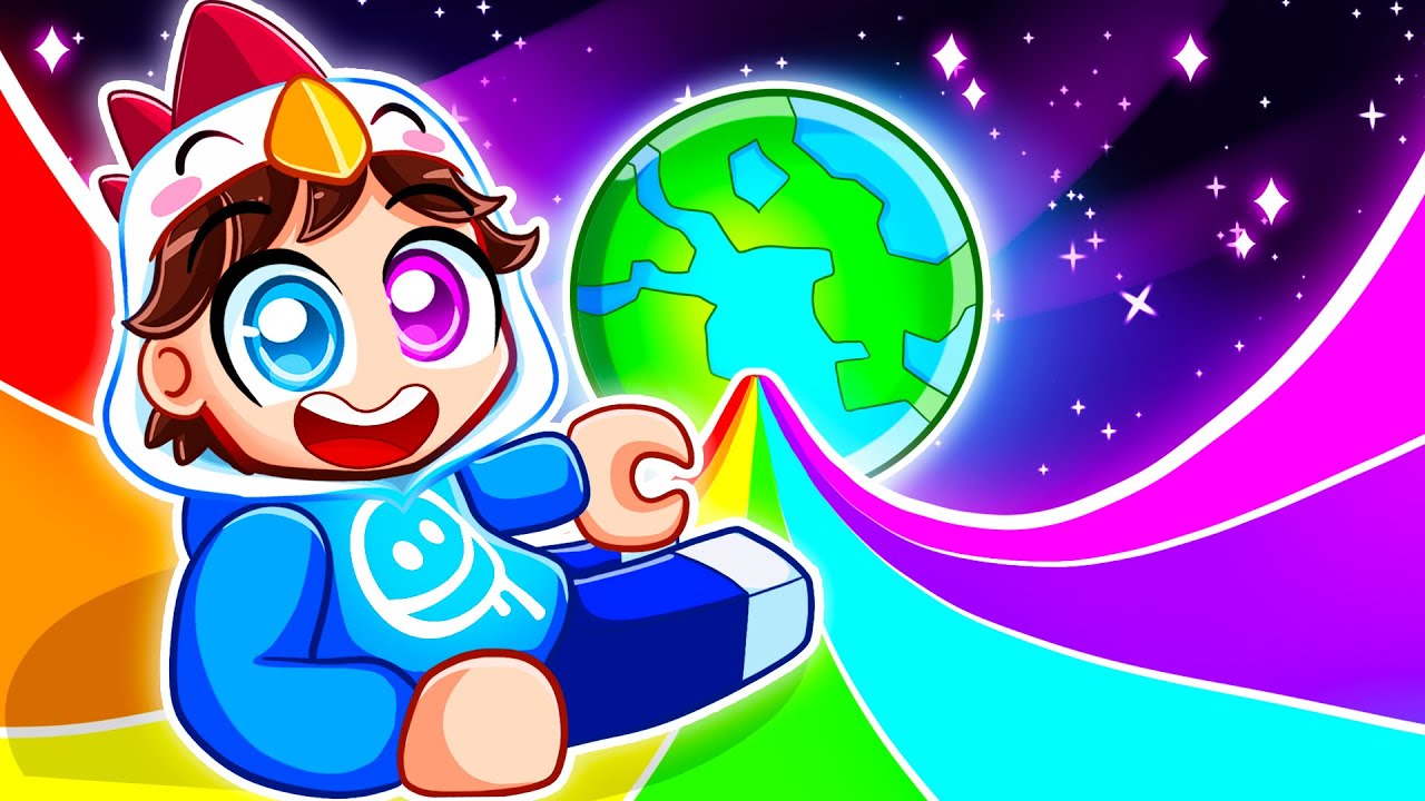 Glij 4.679.503 KM/U Op Een Regenboog In Roblox!
