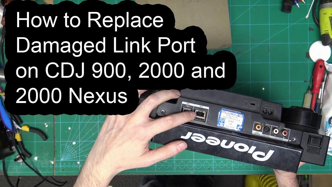 How to replace a damaged link port on CDJ 900 2000 and 2000 nexus v1