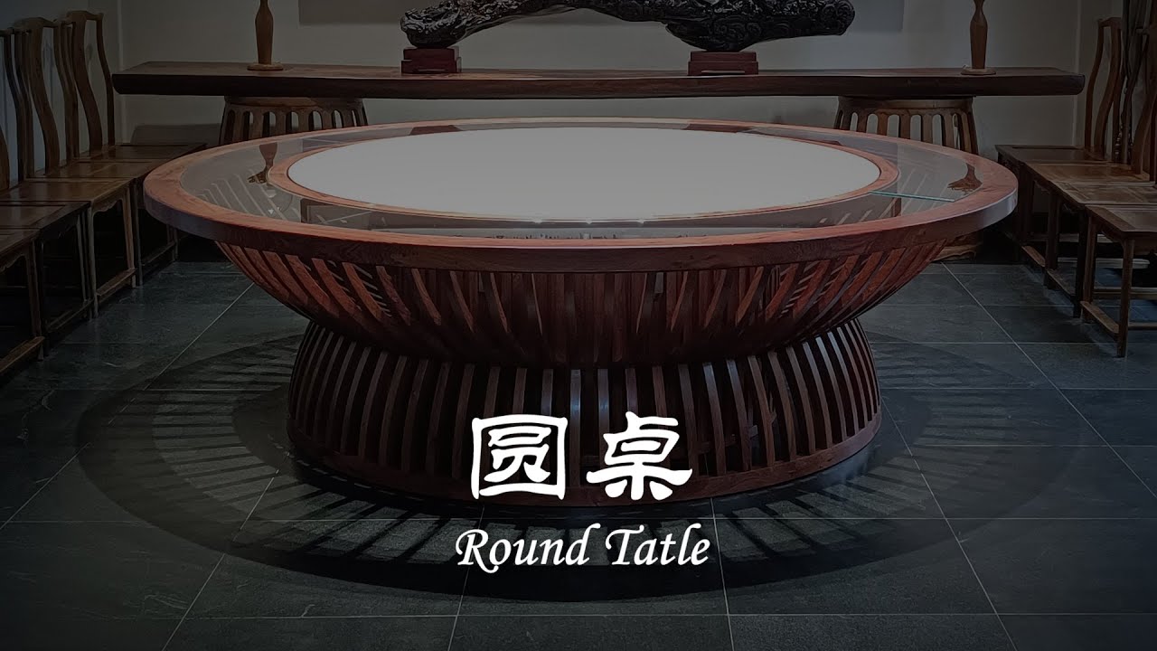 圆桌已完成现场安装，有人喜欢用这张桌子吃饭吗？