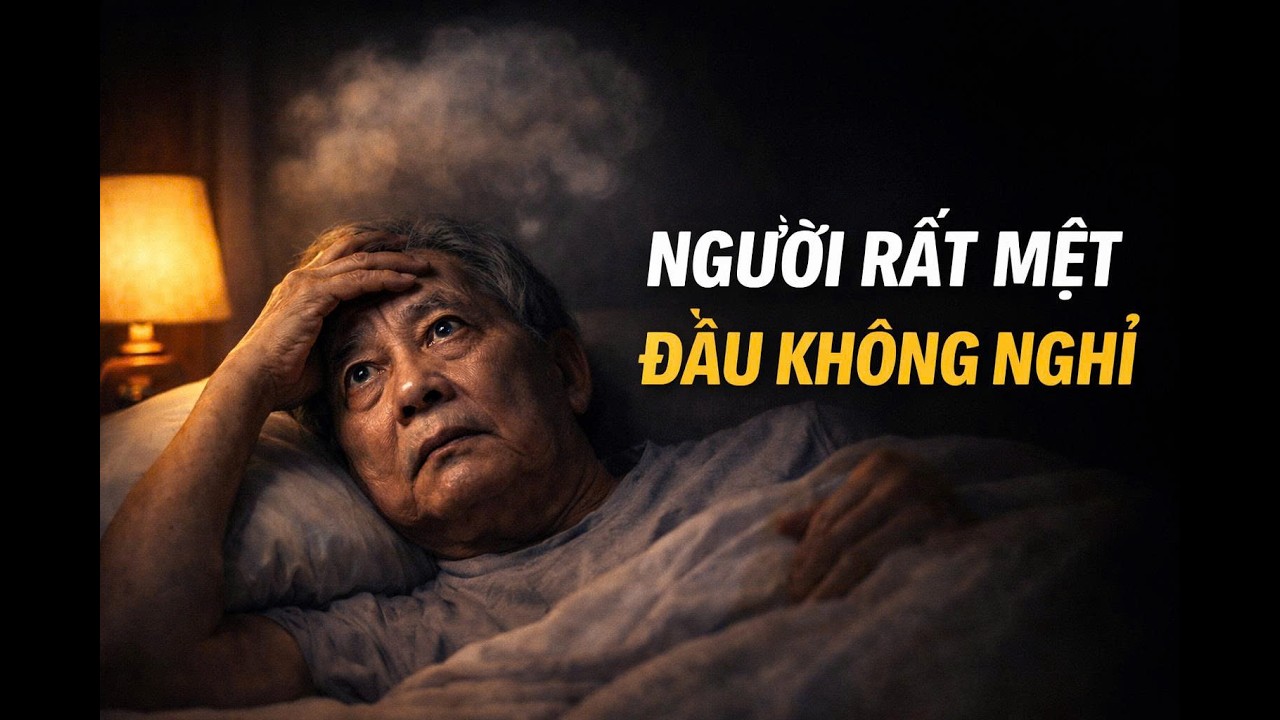 VÌ SAO NGƯỜI CAO TUỔI CÀNG TỐI CÀNG KHÓ NGỦ, DÙ NGƯỜI RẤT MỆT?