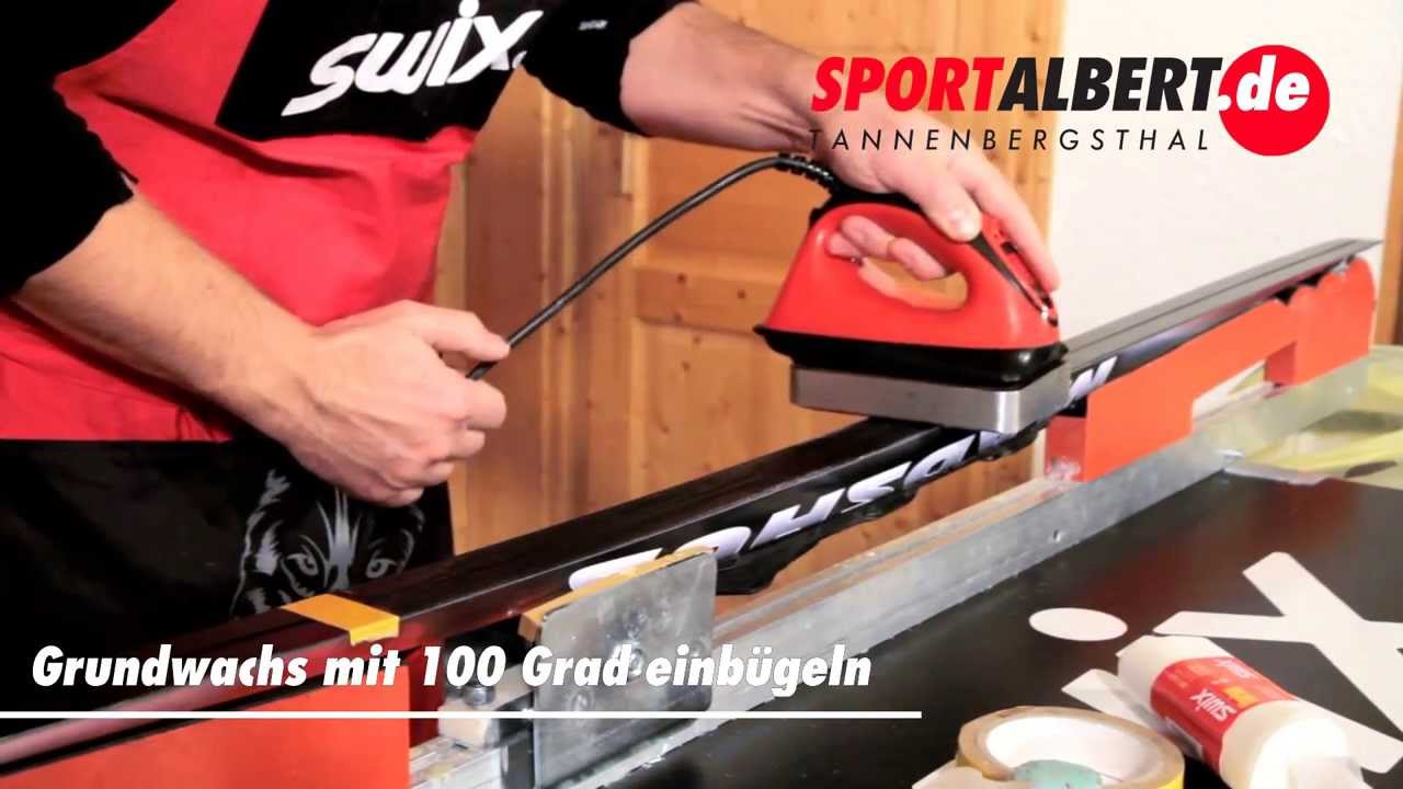 Grundieren mit Steig Hartwachs bei Langlauf Klassik Ski