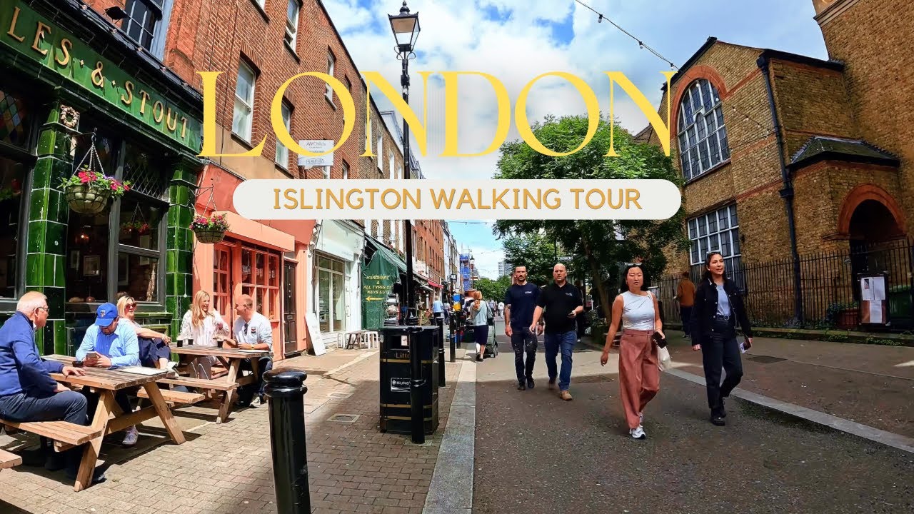 London walking tour 4K | Islington | Nice and vibrant area in London | Inner City | 4K HDR