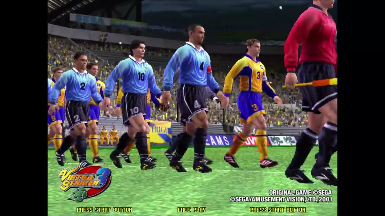 VIRTUA STRIKER 3 – 2001 arcade retrogame longplay , South africa Playthrough