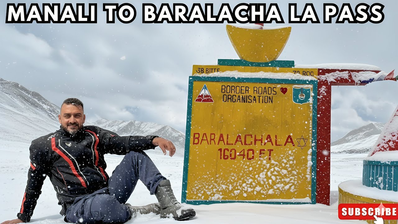 manali to baralacha la pass via atal tunnel || snowfall at baralacha latest video