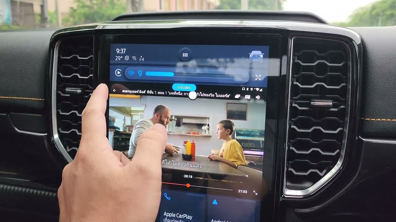 ดู youtube,netflix TV บน ford nextgen ranger ติดตั้งง่าย แค่เสียบสาย