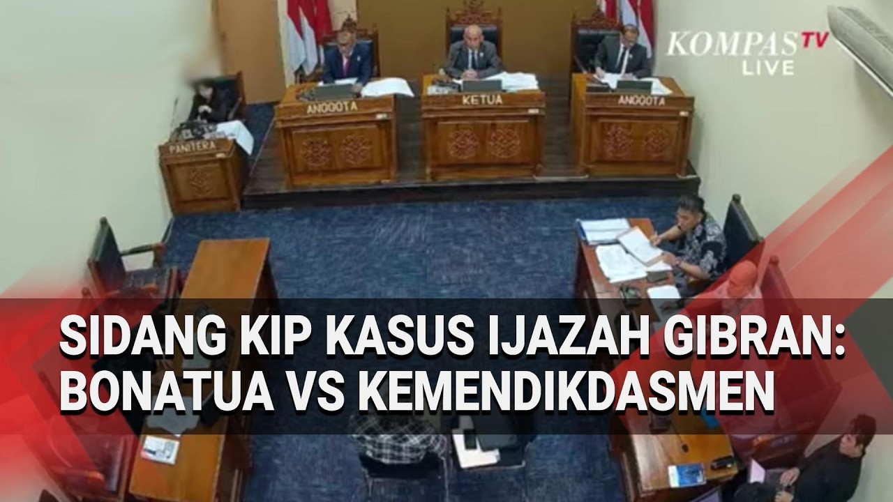KOMPAS.TV - Sidang KIP Kasus Ijazah Gibran Pemeriksaan Ahli: Bonatua VS Kemendikdasmen