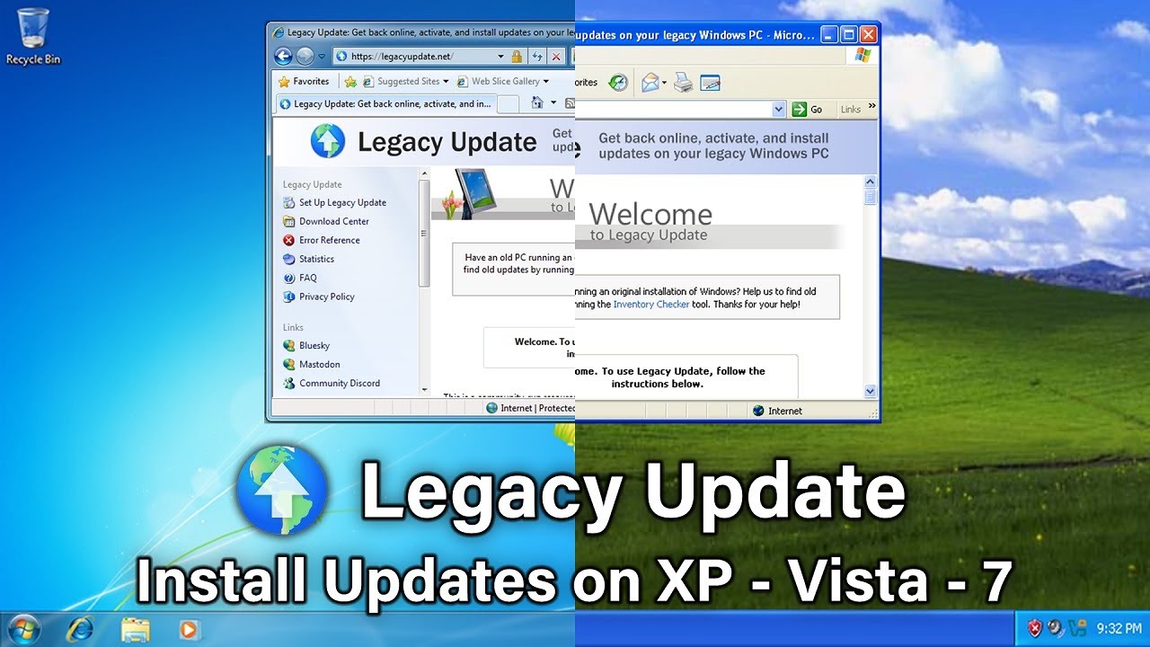 Legacy Update : Install Updates on Windows XP, Vista & 7