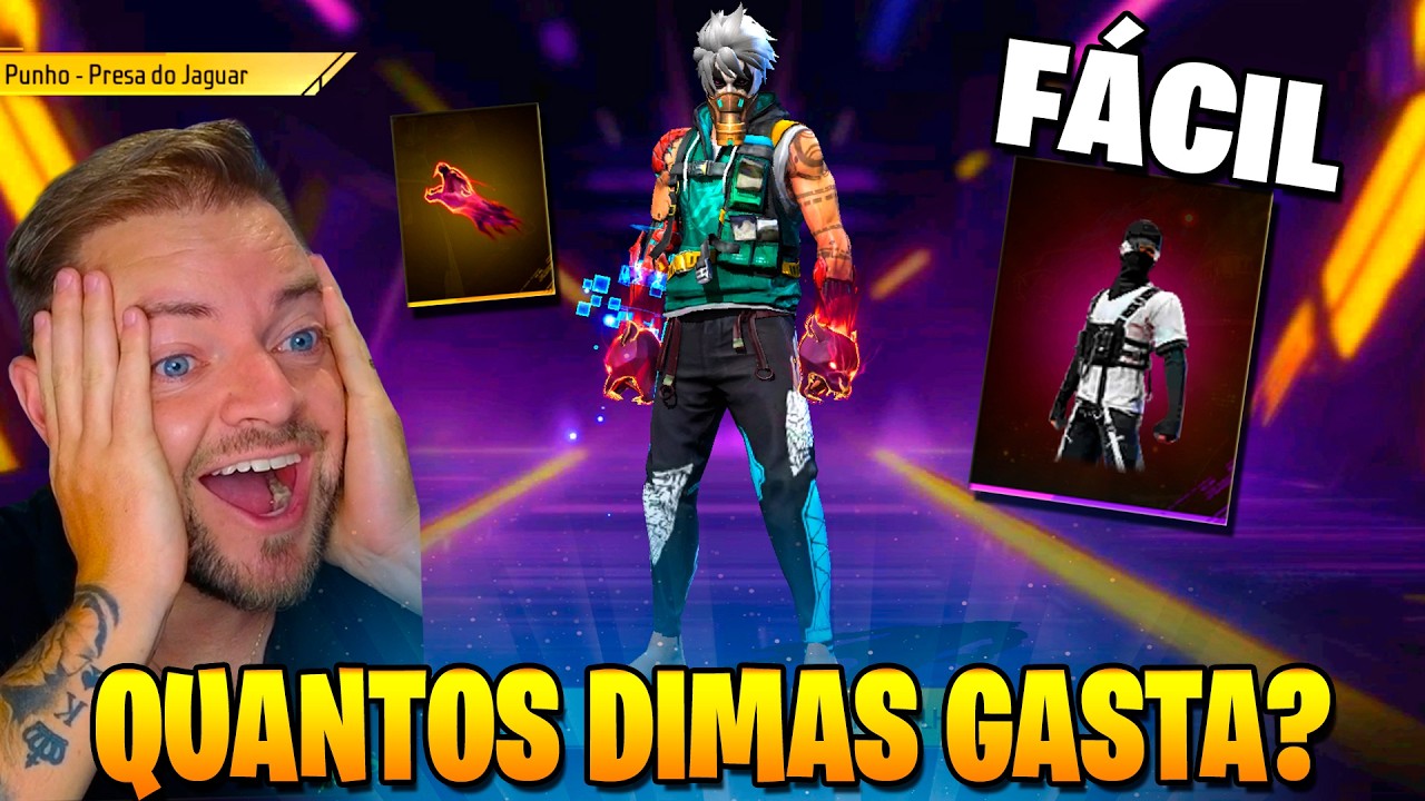 PEGANDO O PUNHO PRESA DO JAGUAR, ESTILO TECH, TORRE DE TOKENS FREE FIRE, NOVO EVENTO FF