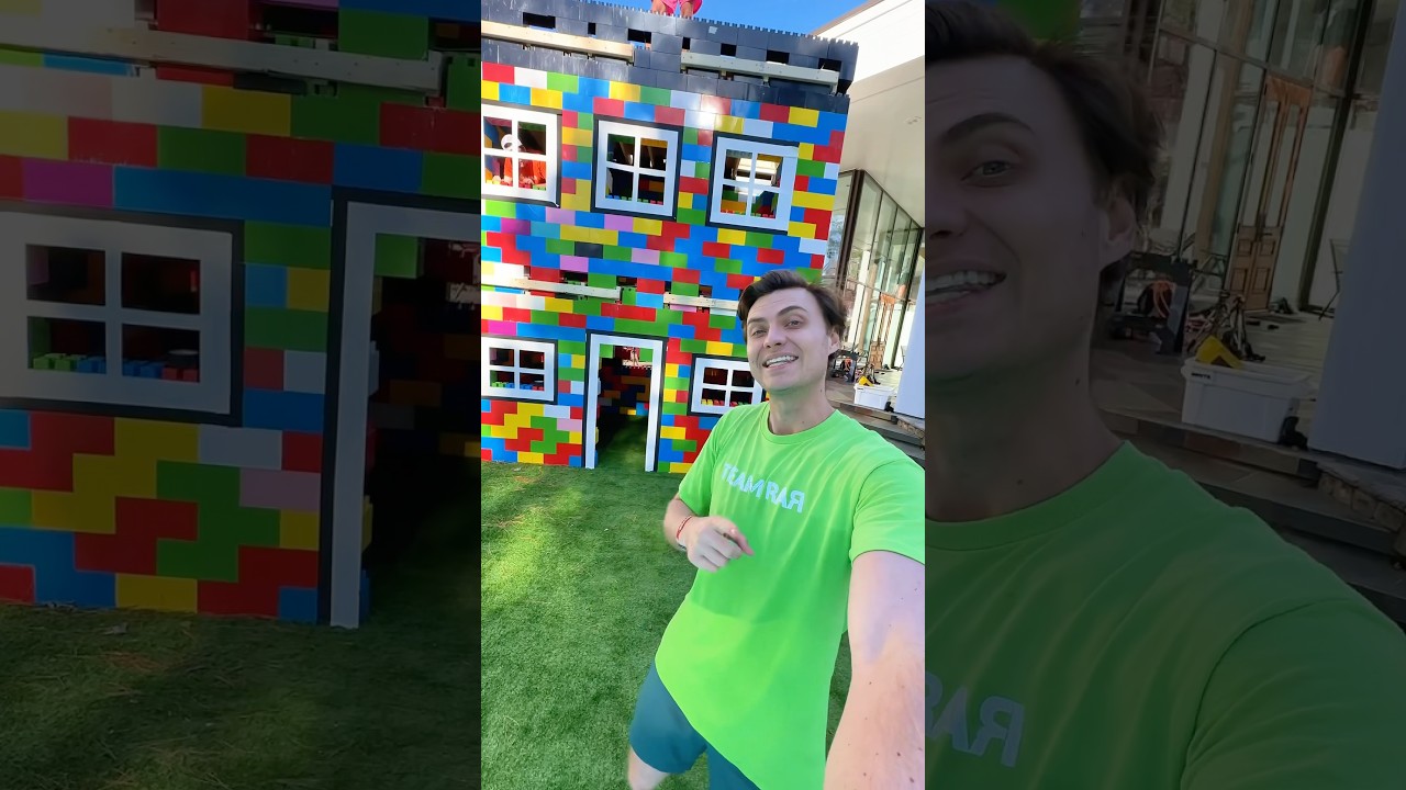 I Built A Real Life LEGO MANSION!