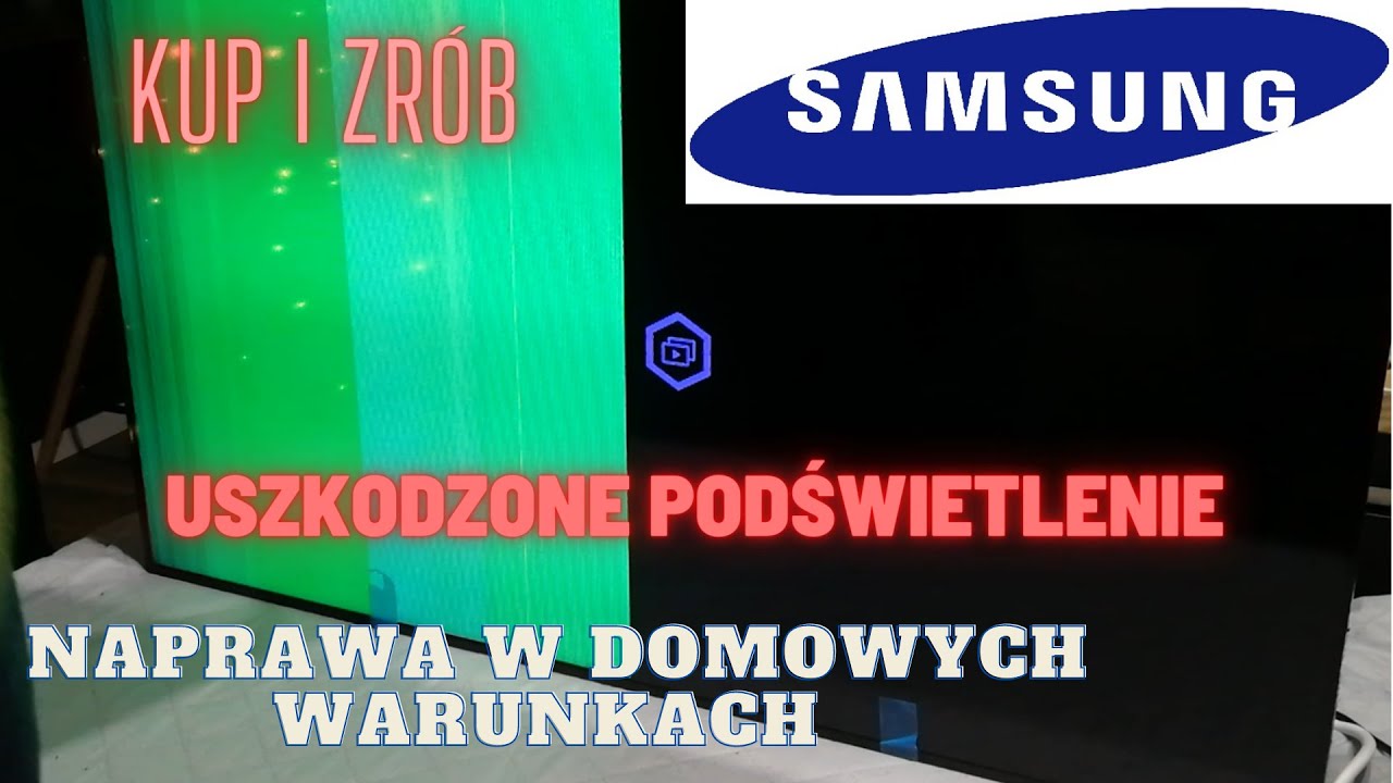 CZARNY EKRAN - TV SAMSUNG - Naprawa w domowych warunkach #ue40f6650ss