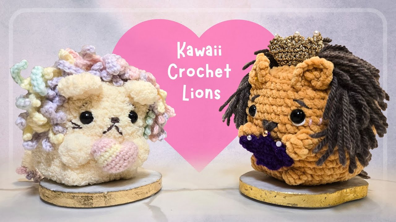Crochet Lion Cube Time-Lapse | Pride & Classic Lion Amigurumi