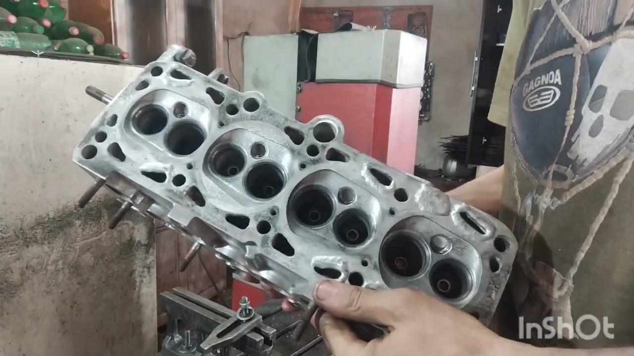 como é feito uma retifica em um cabeçote motor ap
