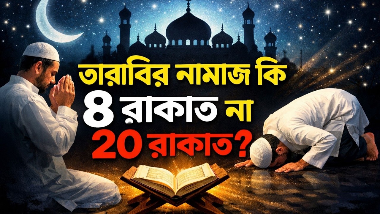 তারাবির নামাজ ৮ রাকাত না ২০ রাকাত? কুরআন ও হাদিসের আলোকে
