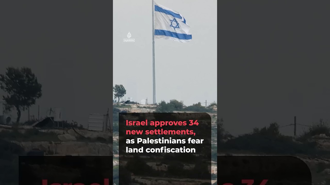 Palestinians appalled as Israel approves illegal settlements in occupied West Bank | AJ #shorts