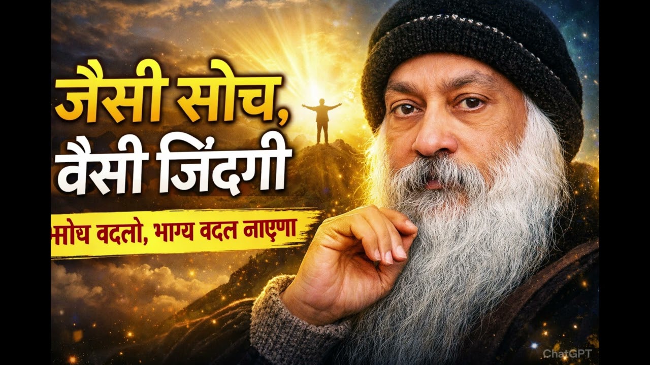 “जैसी सोच, वैसी जिंदगी” – सोच बदलो, भाग्य बदल जाए  OSHO Hindi Speech