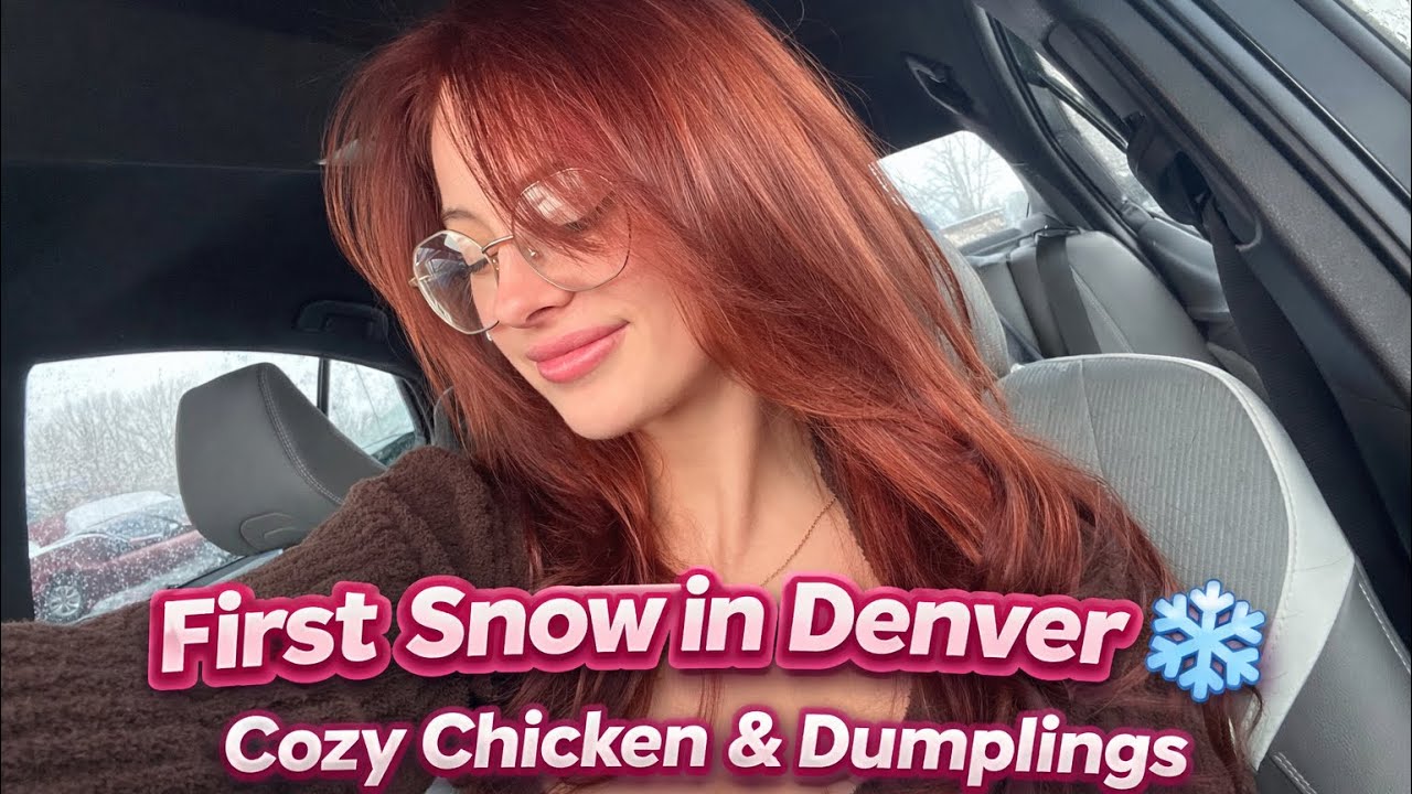 First Snow in Denver ❄️ Cozy Chicken & Dumplings