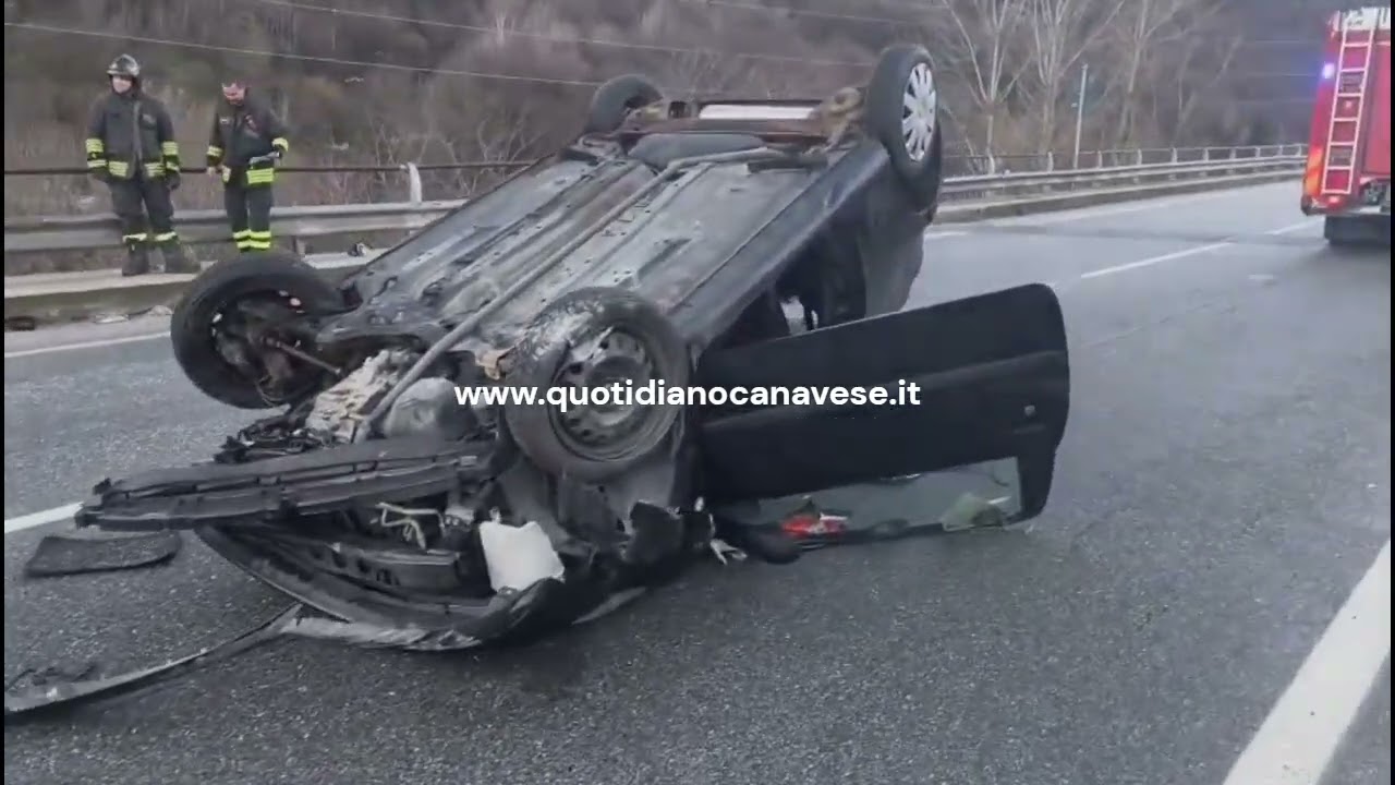 PONT CANAVESE - Incidente stradale sulla 460