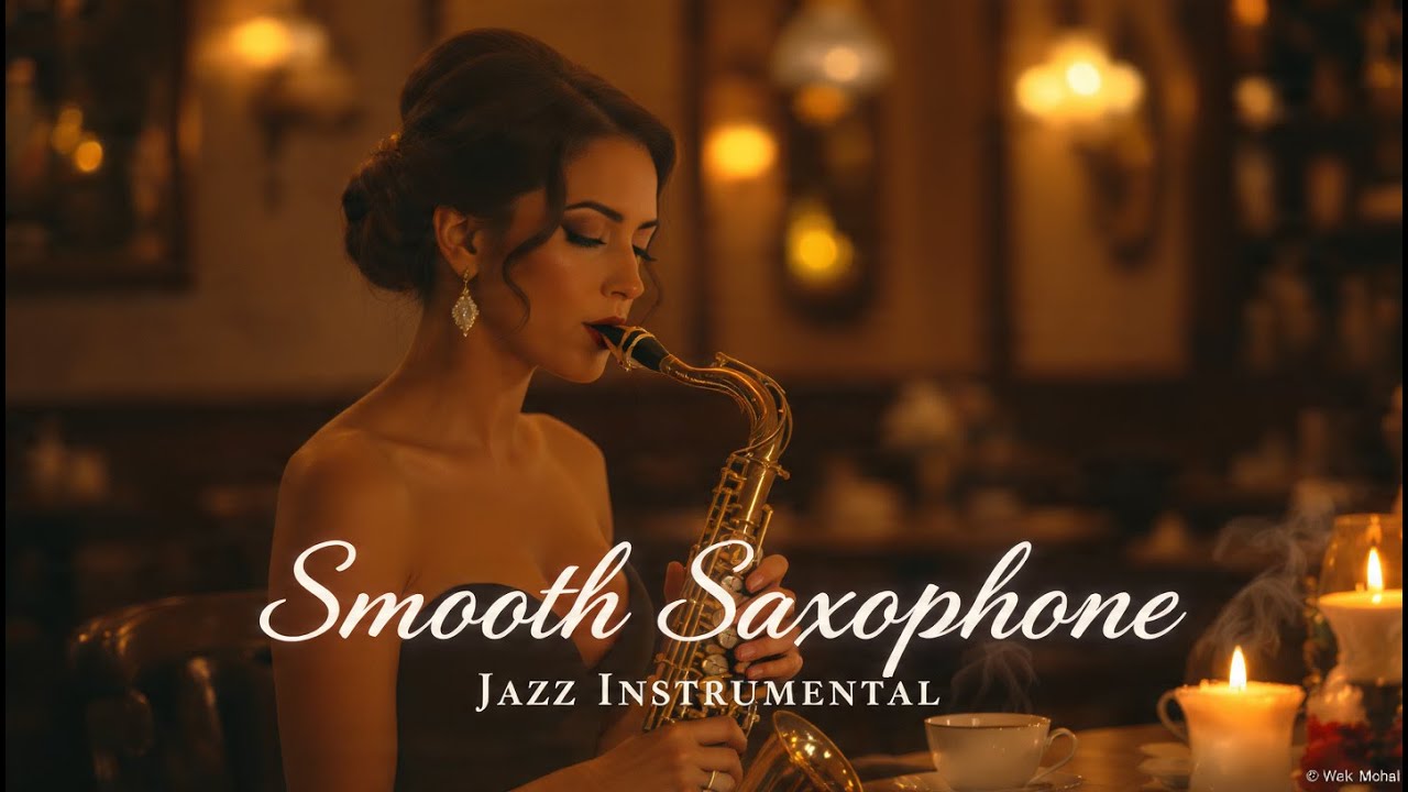 Smooth Saxophone Jazz Instrumental Music 🎷 Calm Background Music for Relaxation Studying and Working