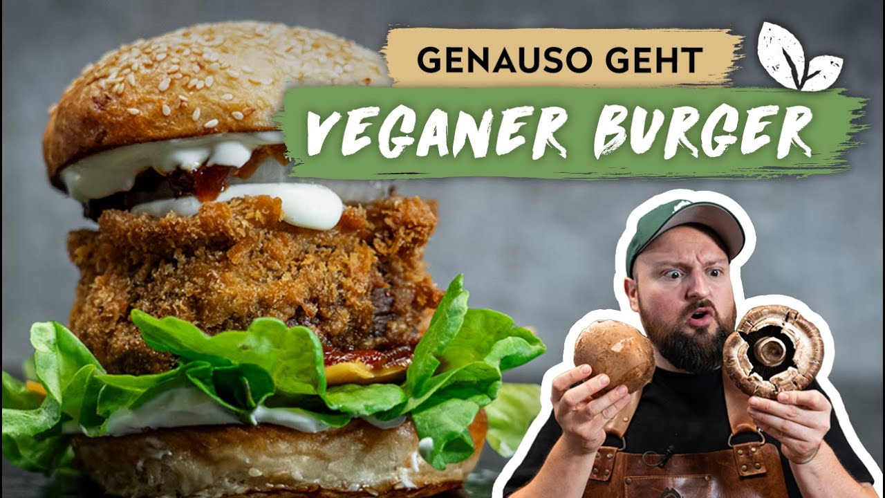 Vegane Burger Patties | Portobello Burger Vegan | BBQ Madness