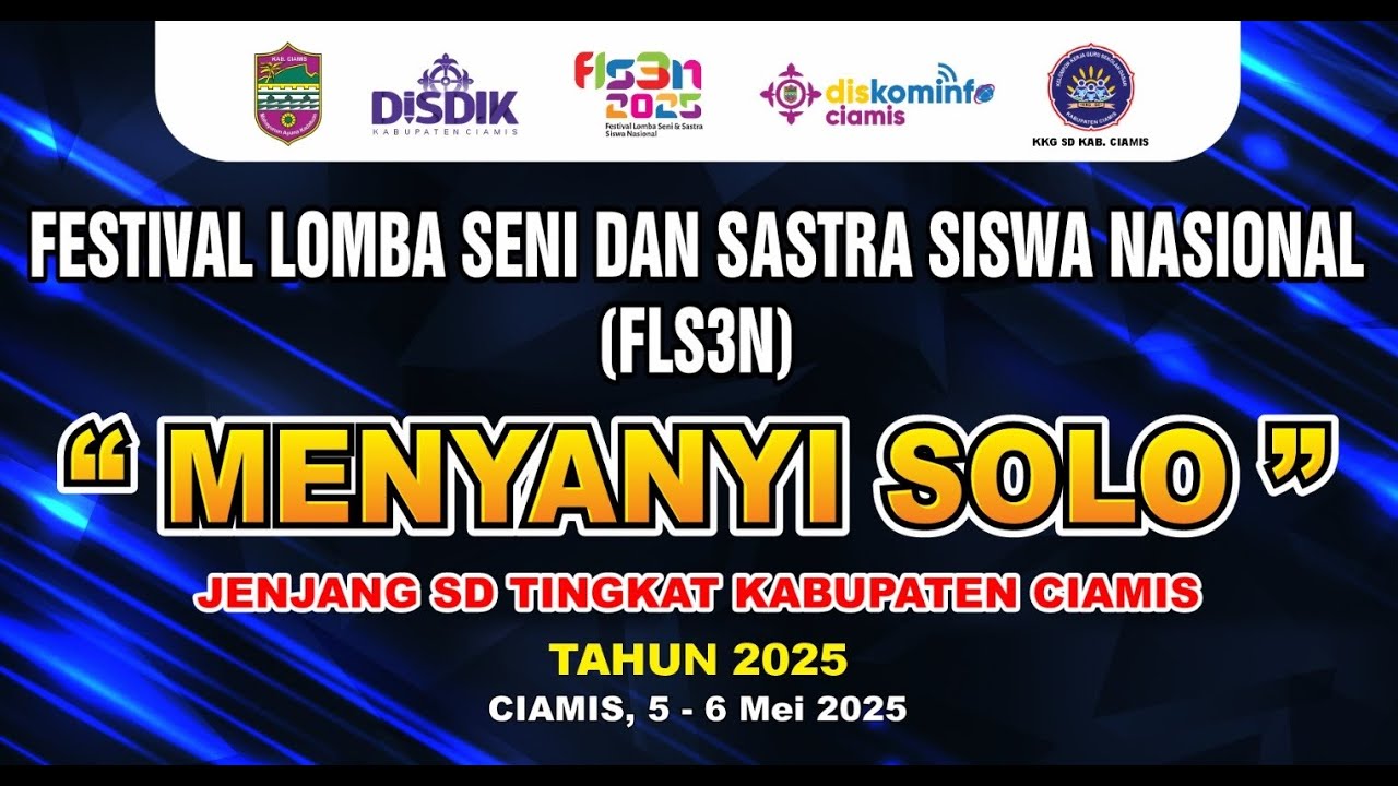 MENYANYI SOLO | FESTIVAL LOMBA SENI DAN SASTRA SISWA NASIONAL (FLS3N) TINGKAT KABUPATEN CIAMIS 2025