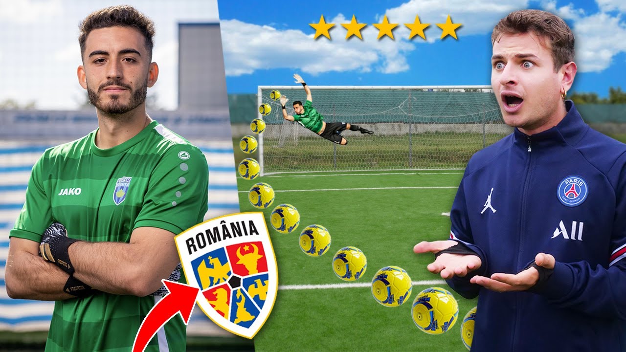 ⚽️🧤 Questo PORTIERE Viene dalla  ROMANIA per SFIDARMI! Quanto è FORTE?