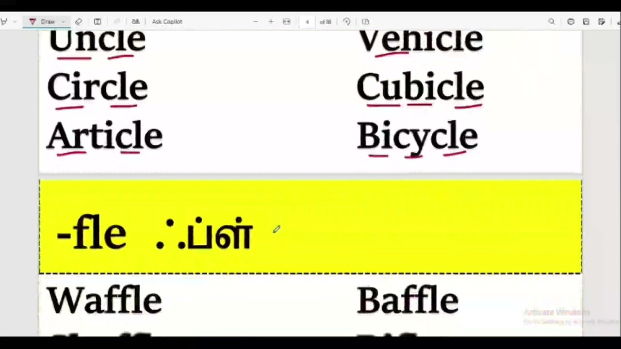 How to Read English Words with Sounds| English Padippathu Eppadi lexplain in tamil