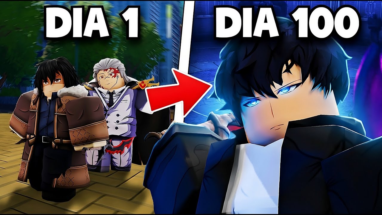 Passamos 100 DIAS no Solo Hunters do Roblox!