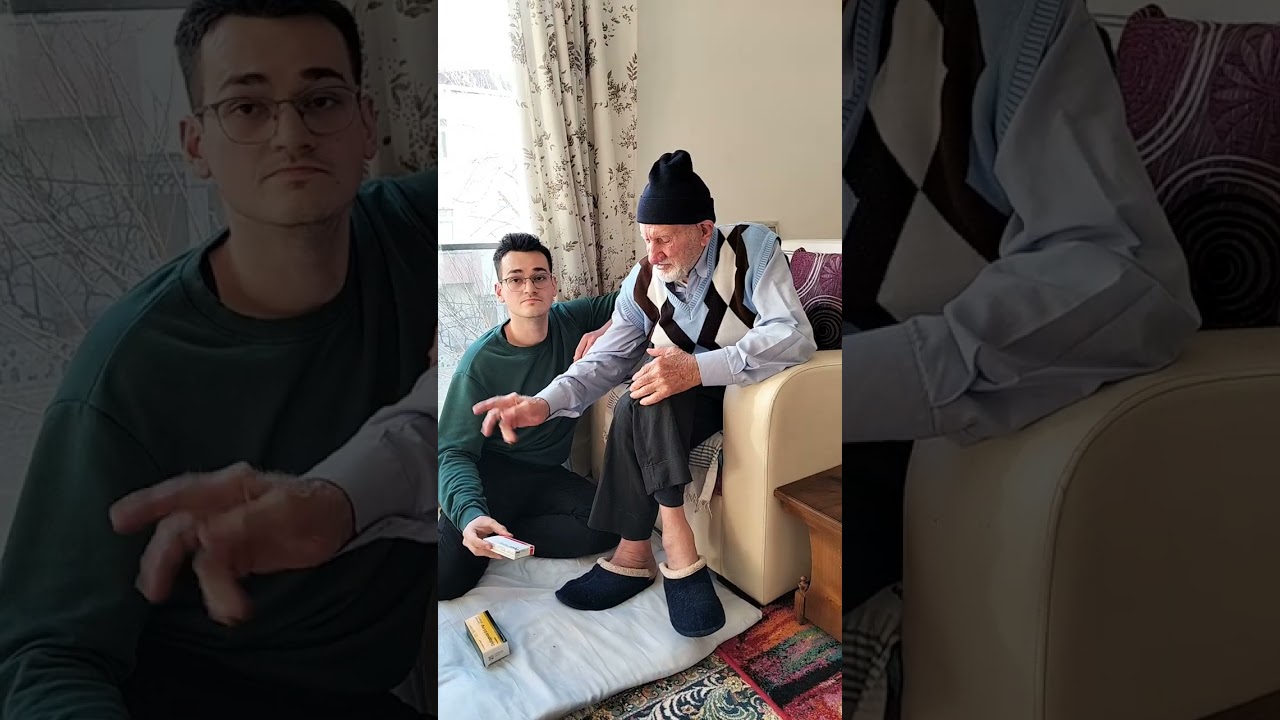 07.02.2026 cumartesi. Saim hacı dedesininin ilaçları inceliyor