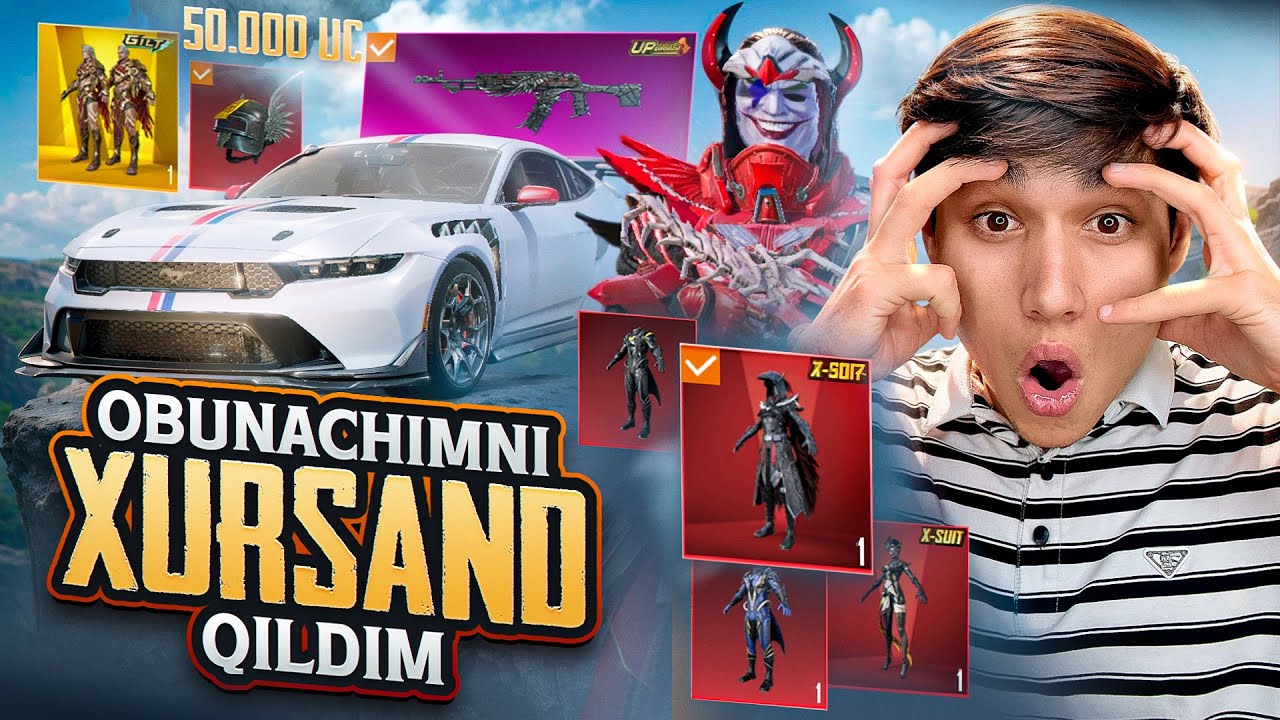 🥰50,000 UC OBUNACHIMNI AKKAUNTNI KUCHAYTIRIB BERDIM😱 