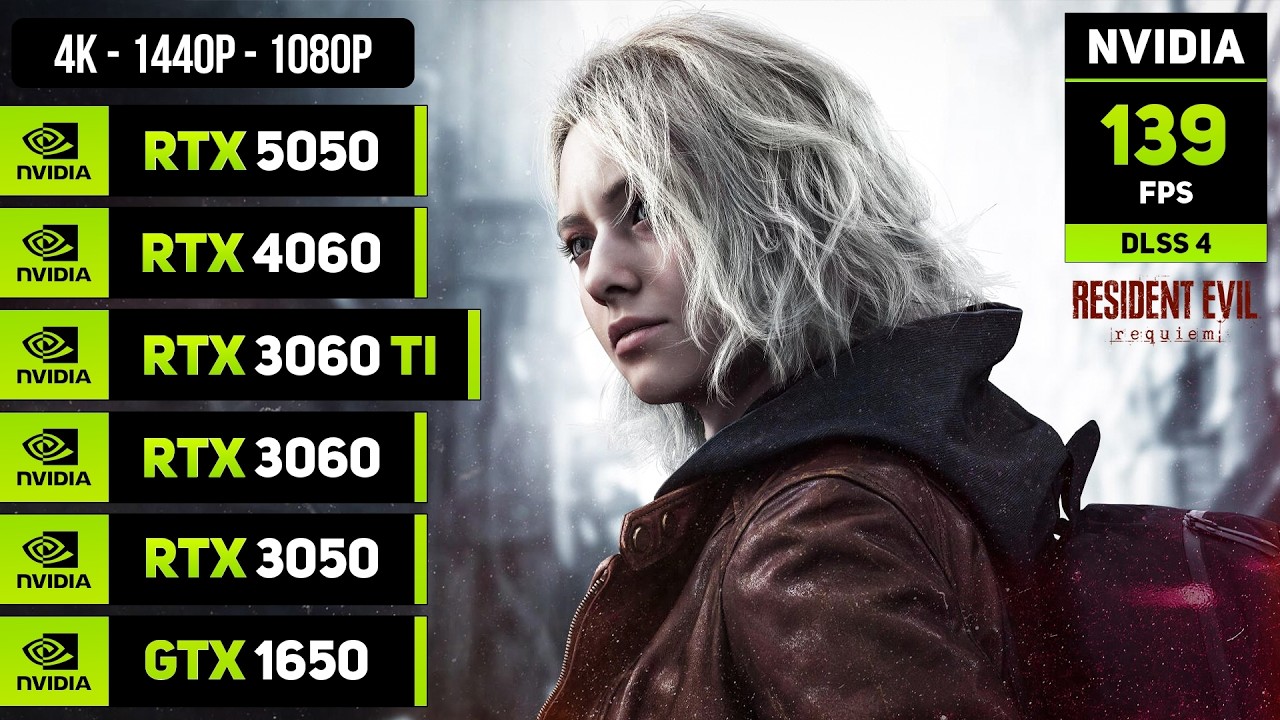 Resident Evil Requiem - RTX 5050, 4060, 3060 TI, 3060, 3050, GTX 1650