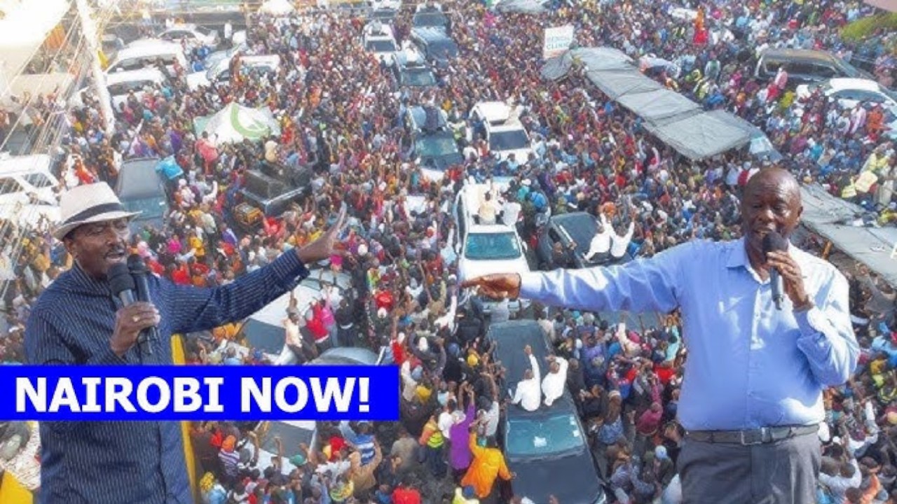 LIVE! Gachagua and united opposition Mega Rally in Nairobi CBD to popularise Wantam slogan!