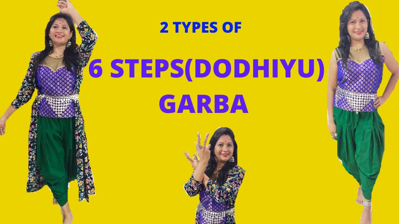 6 Steps Garba Dodhiyu Tutorial | Navratri | Gujarat's style | Innovative Garba steps for competition