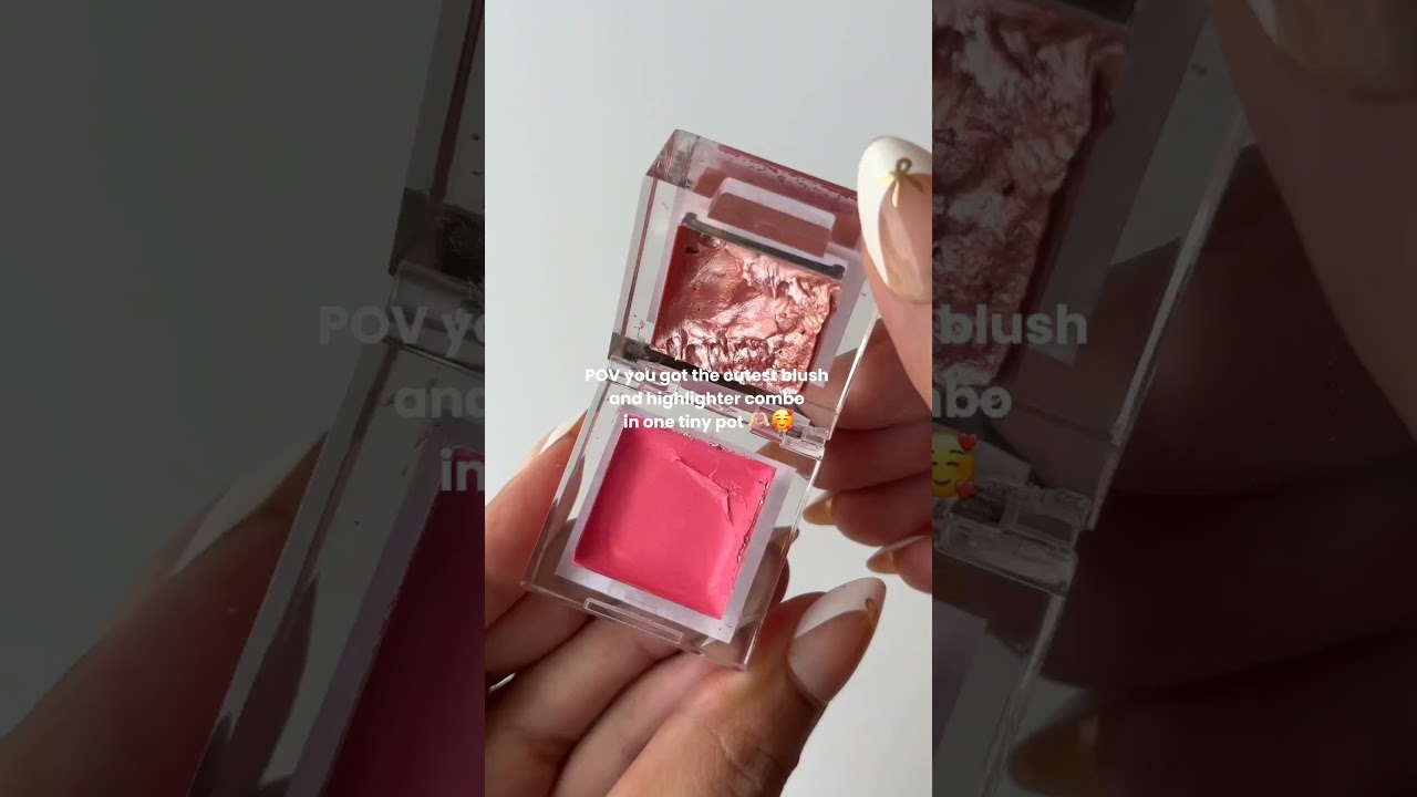 Blush and highlighter duo 😍✨ #makeupproductsforoilyskin #beautyproducts #makeup #instantglow