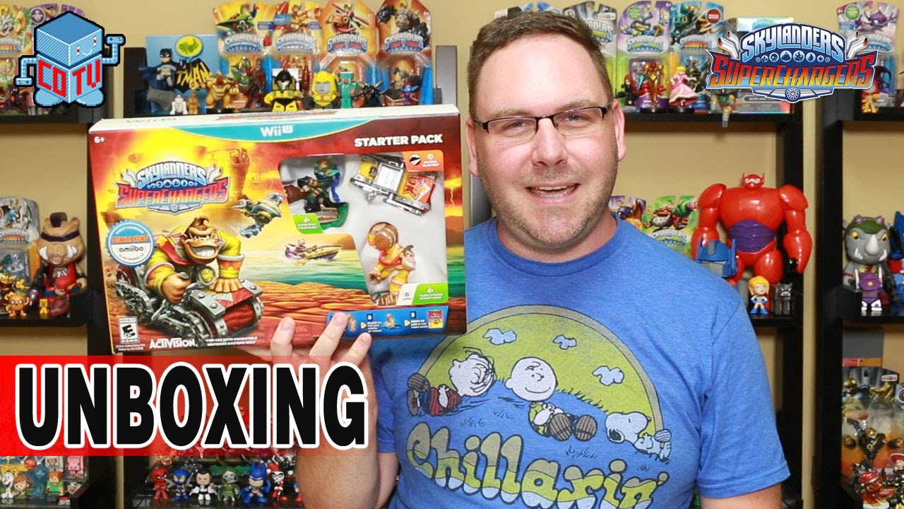 Распаковка стартового набора Skylanders SuperChargers для WiiU