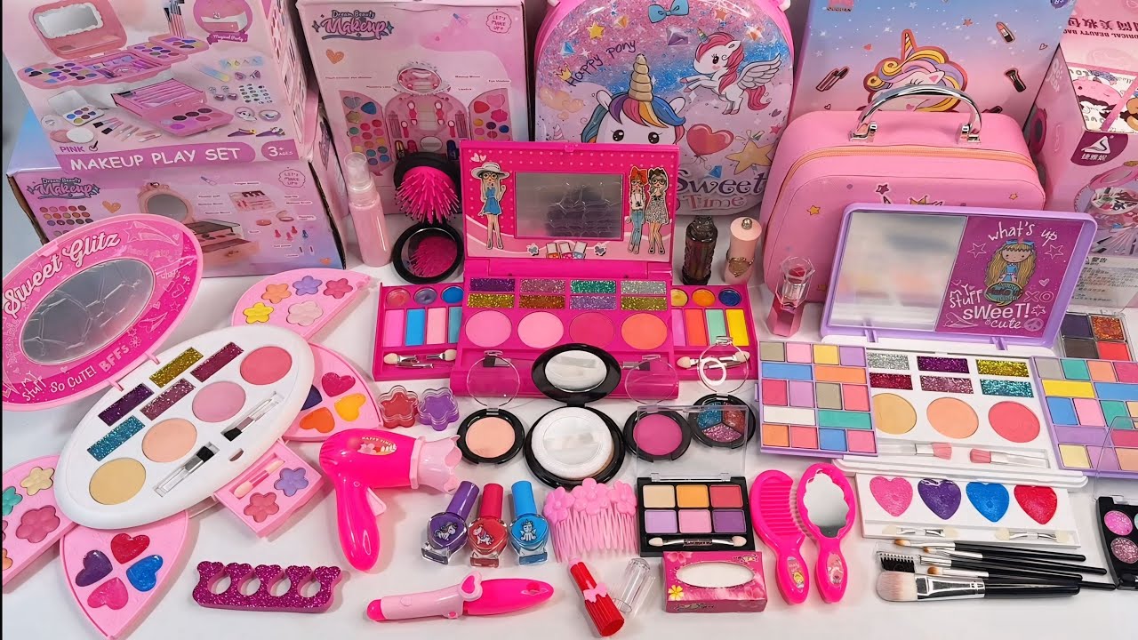 10 Minutes Satisfying with Unboxing Many Makeup Toys, Pink Makeup, Toys Review | ASMR 