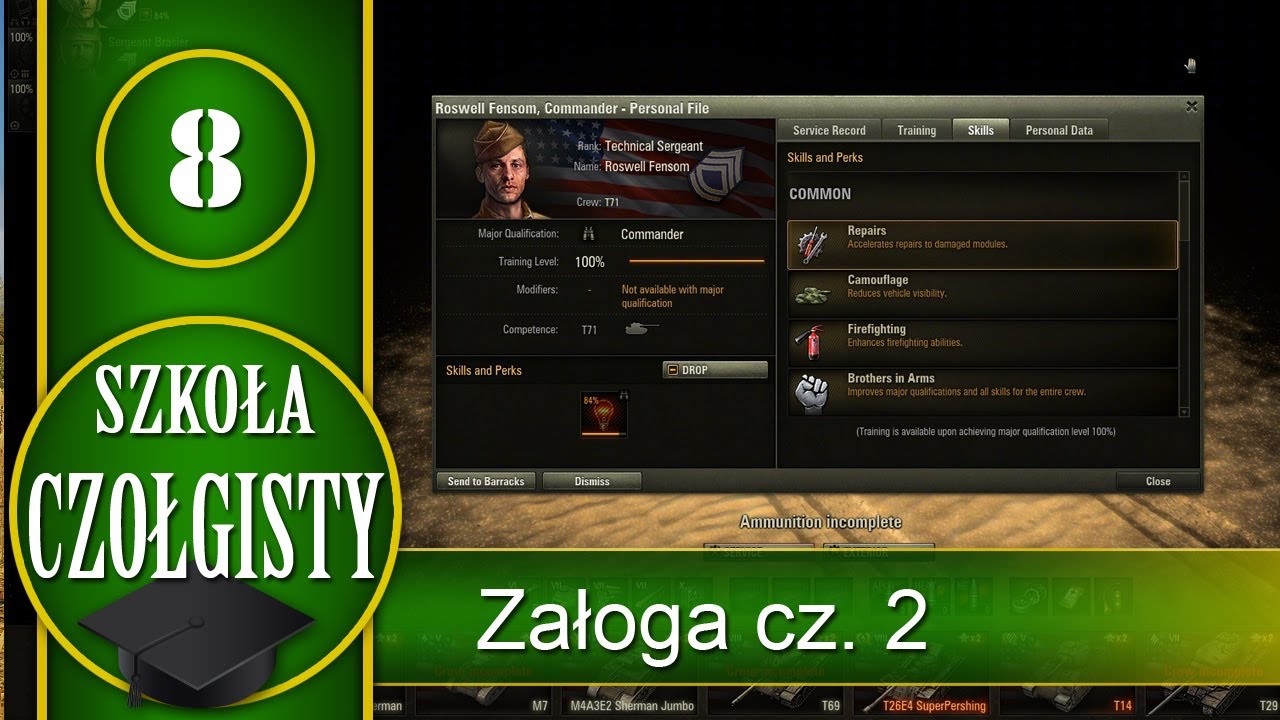 Załoga cz. 2 - Szkoła czołgisty - World of tanks