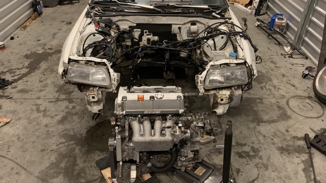 Putting a k24a2 swap in a CRX