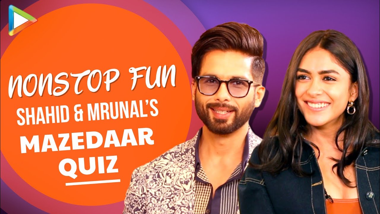LAUGH RIOT- Shahid Kapoor v/s Mrunal Thakur – Most ENTERTAINING quiz | Jersey