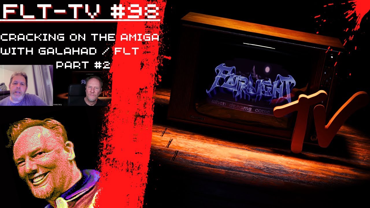 FairLight TV #98,  Learn to crack on the Amiga with Galahad, part #2