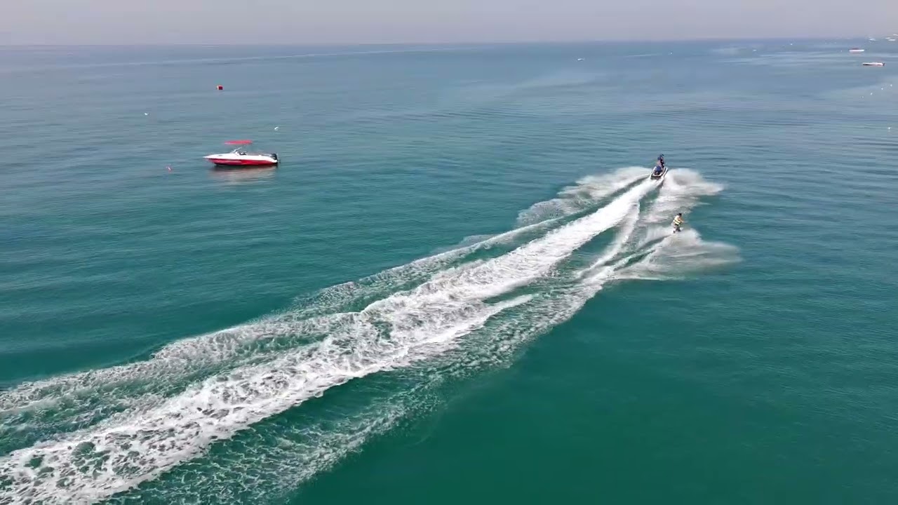 Chasing Jetski-WakeBoard 4K