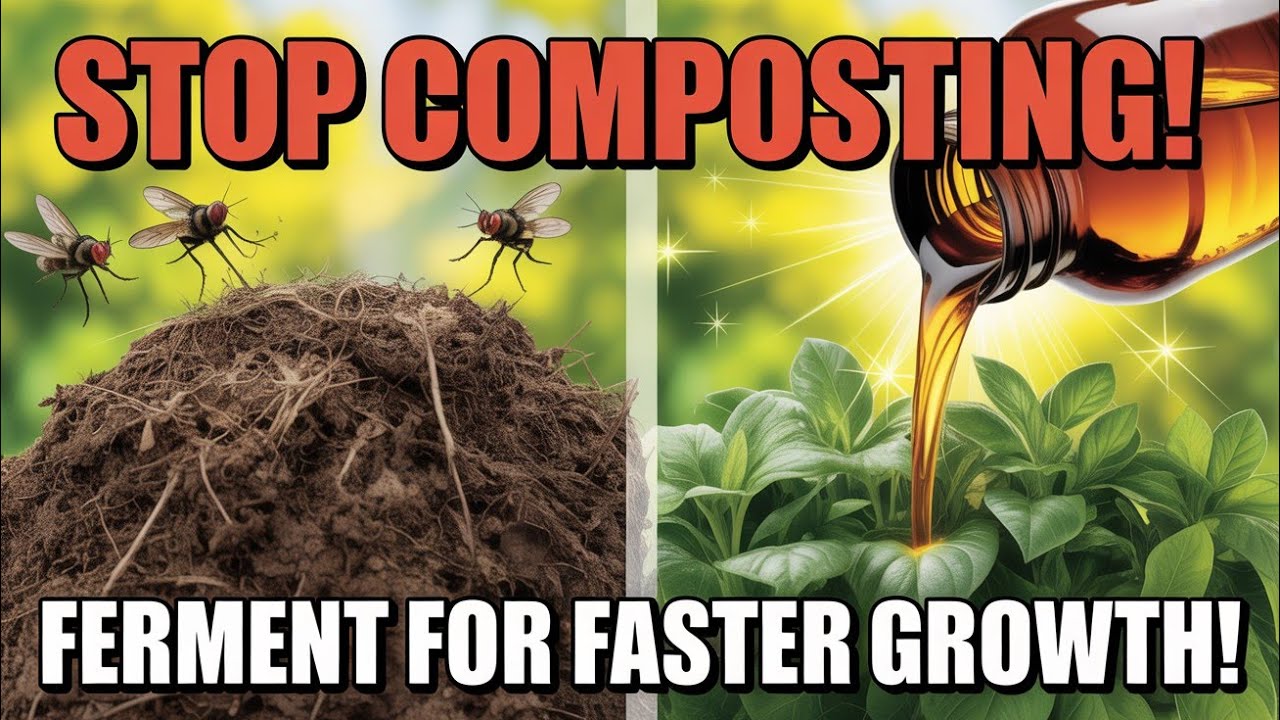 Stop Composting For Months! Ferment Greens Into Fertilizer GOLD in 3 Weeks