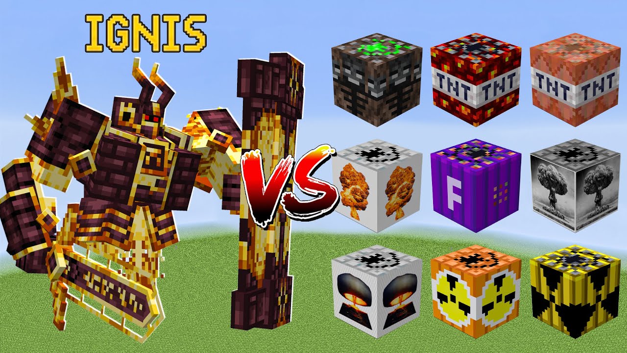 Ignis vs 30 Different TNTs! Can Ignis survive Nuclear TNTs?