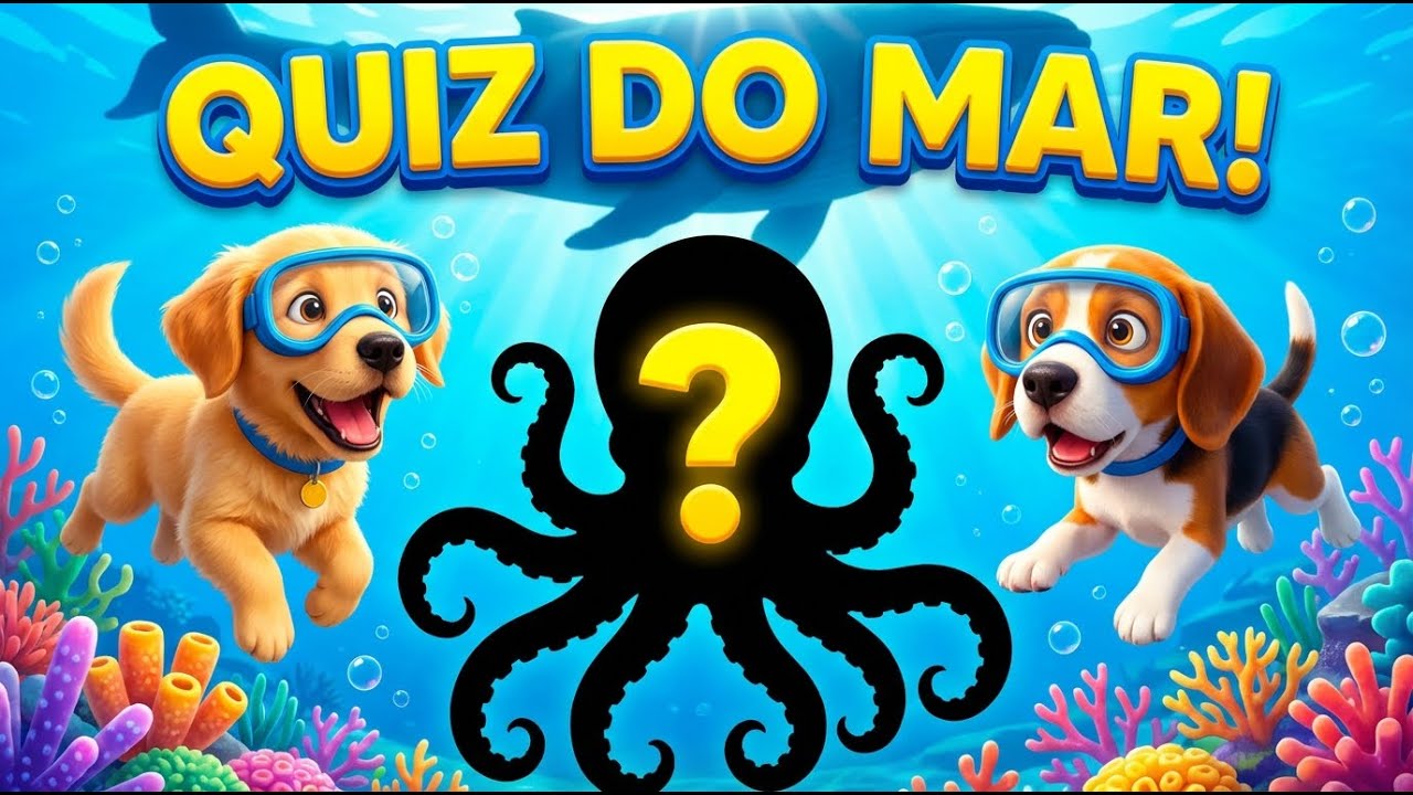 QUEM É ESTE ANIMAL? Você Consegue Adivinhar? Quiz do Fundo do Mar para Crianças