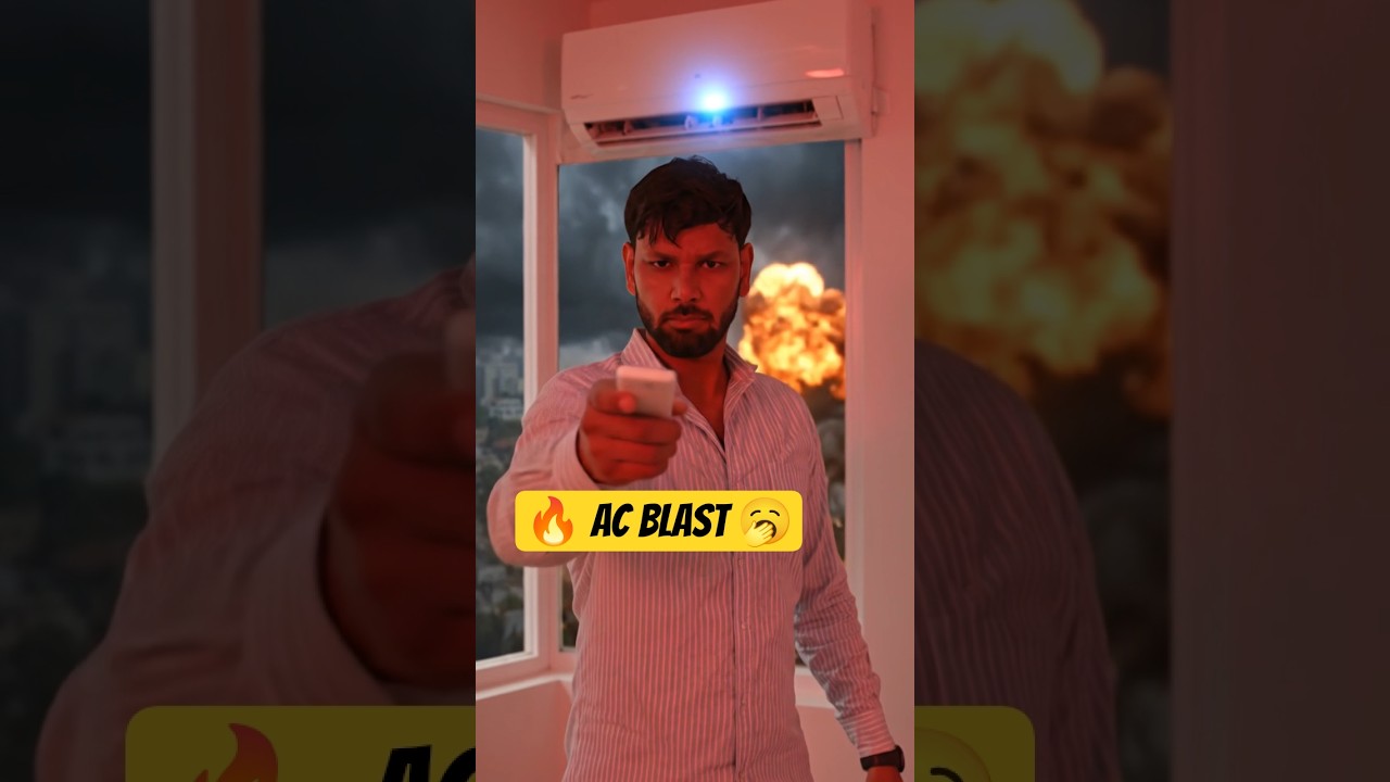 🔥Split AC Blast Cooling Power On🥱