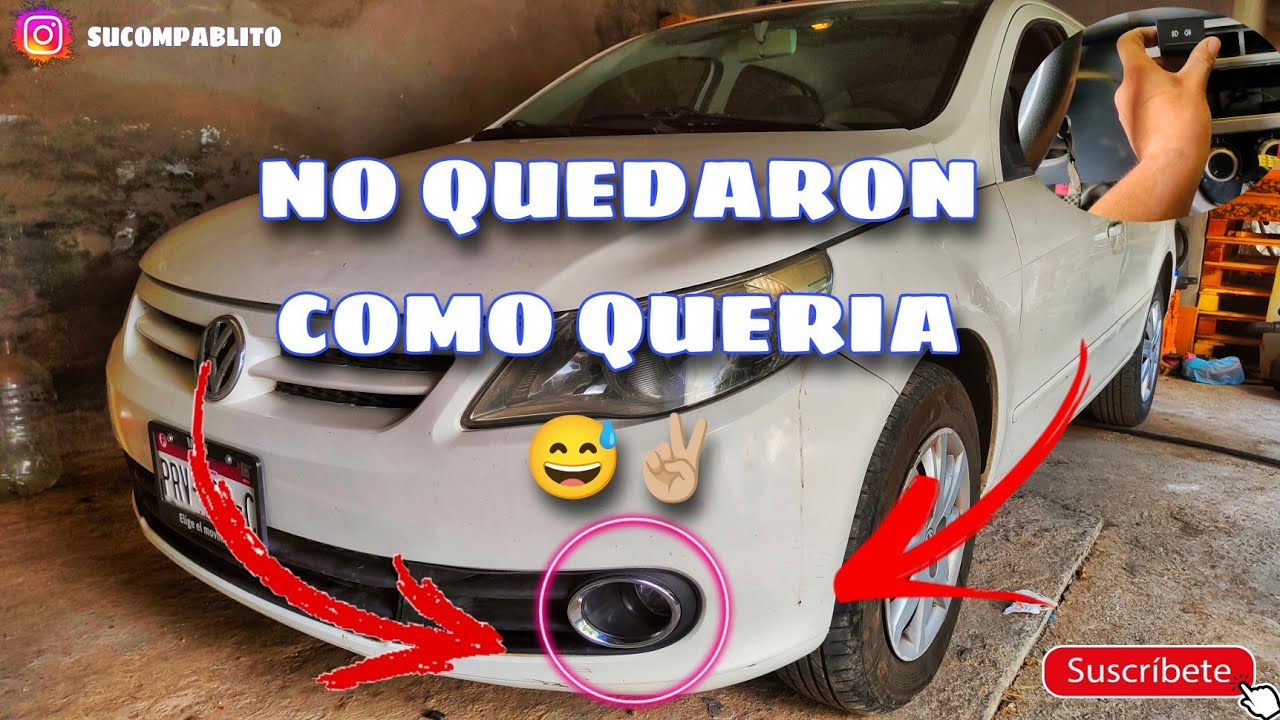 INSTALACIÓN DE FAROS DE NIEBLA PARA EL VW GOL//COMPABLITO