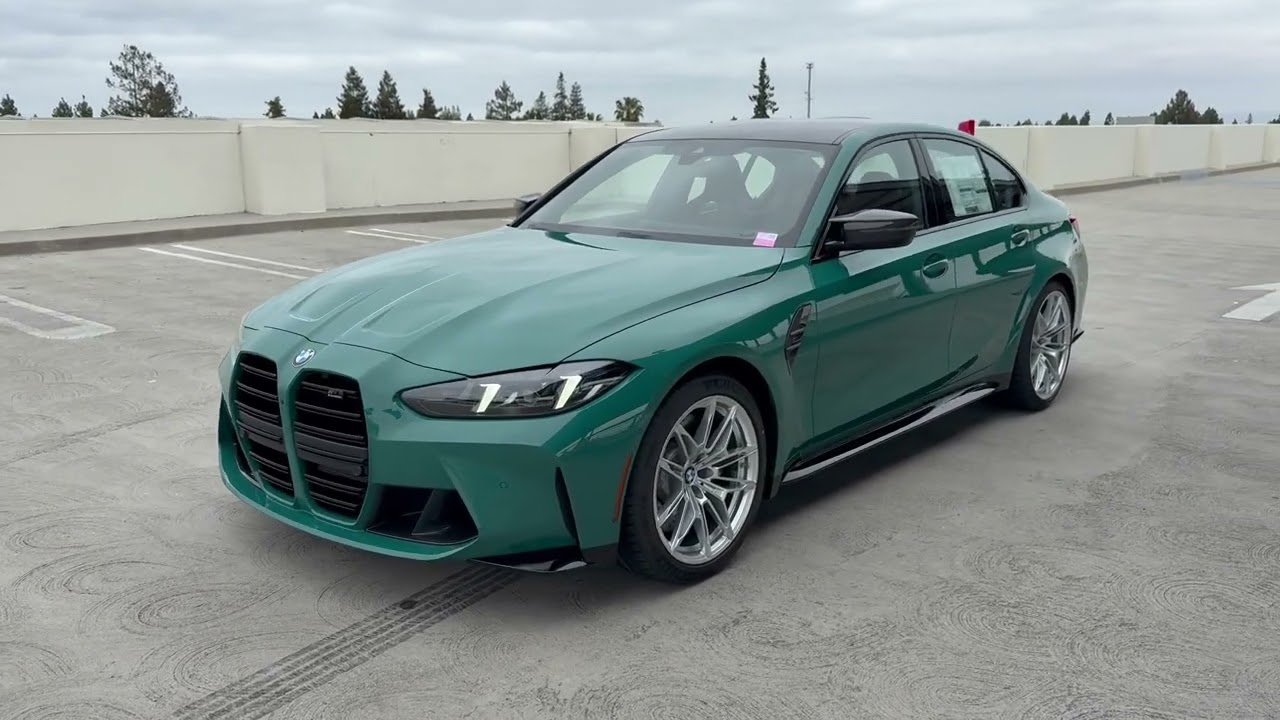 Introducing the 2025 M3 Competition xDrive in individual Smyrna Green | 4K