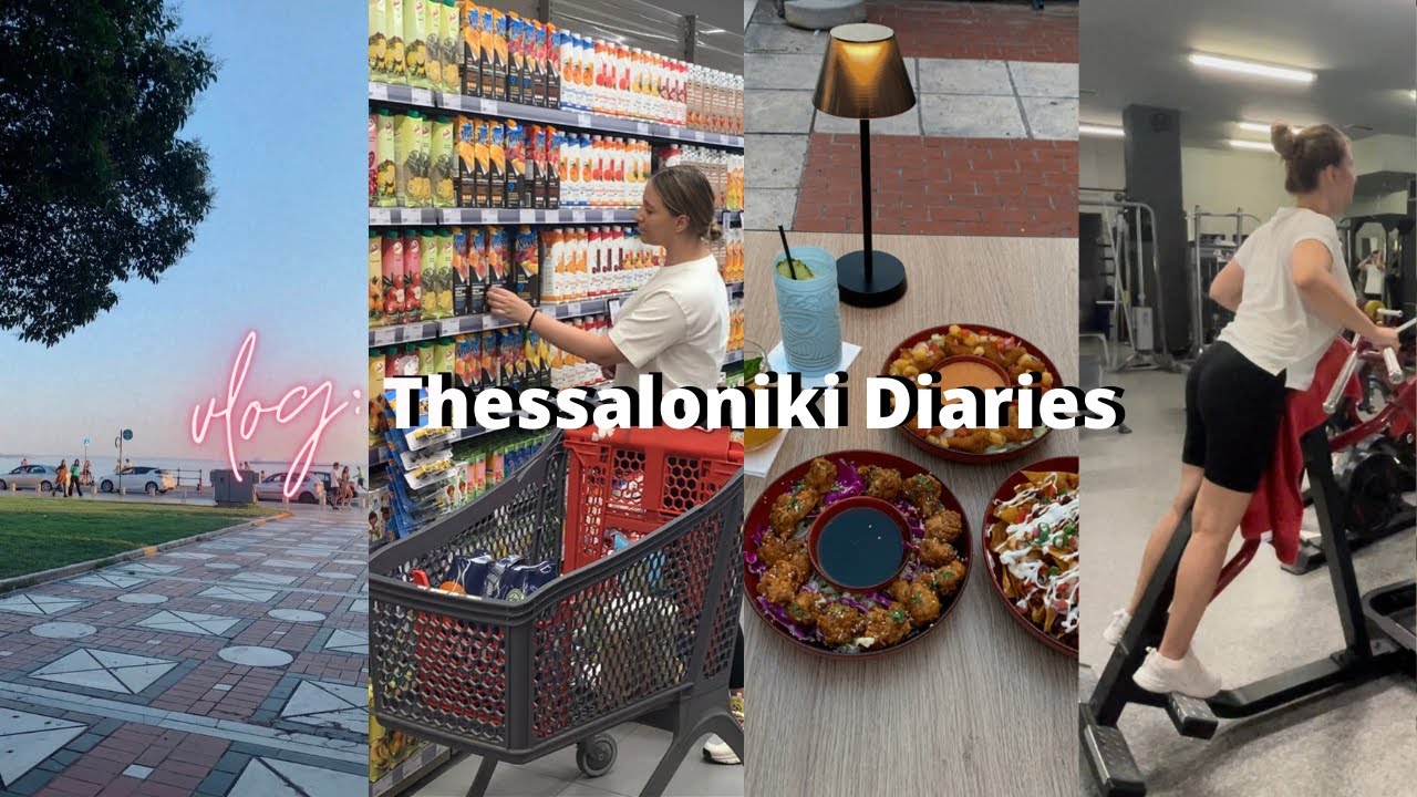 Vlog: aesthetic cocktails, skincare προϊόντα, γυμναστήριο & super market  | Artemis Samara