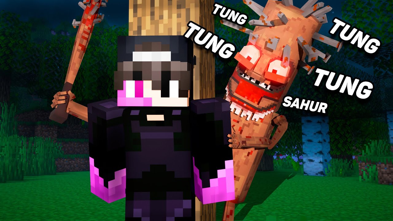 Sobreviví a TUNG TUNG SAHUR DWELLER en Minecraft
