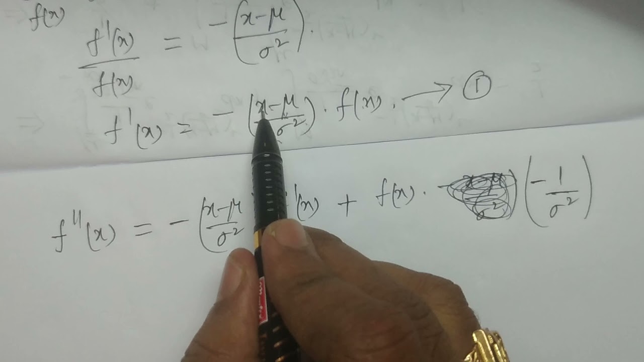Mean, Median and Mode of Normal distribution  - BSc Statistics