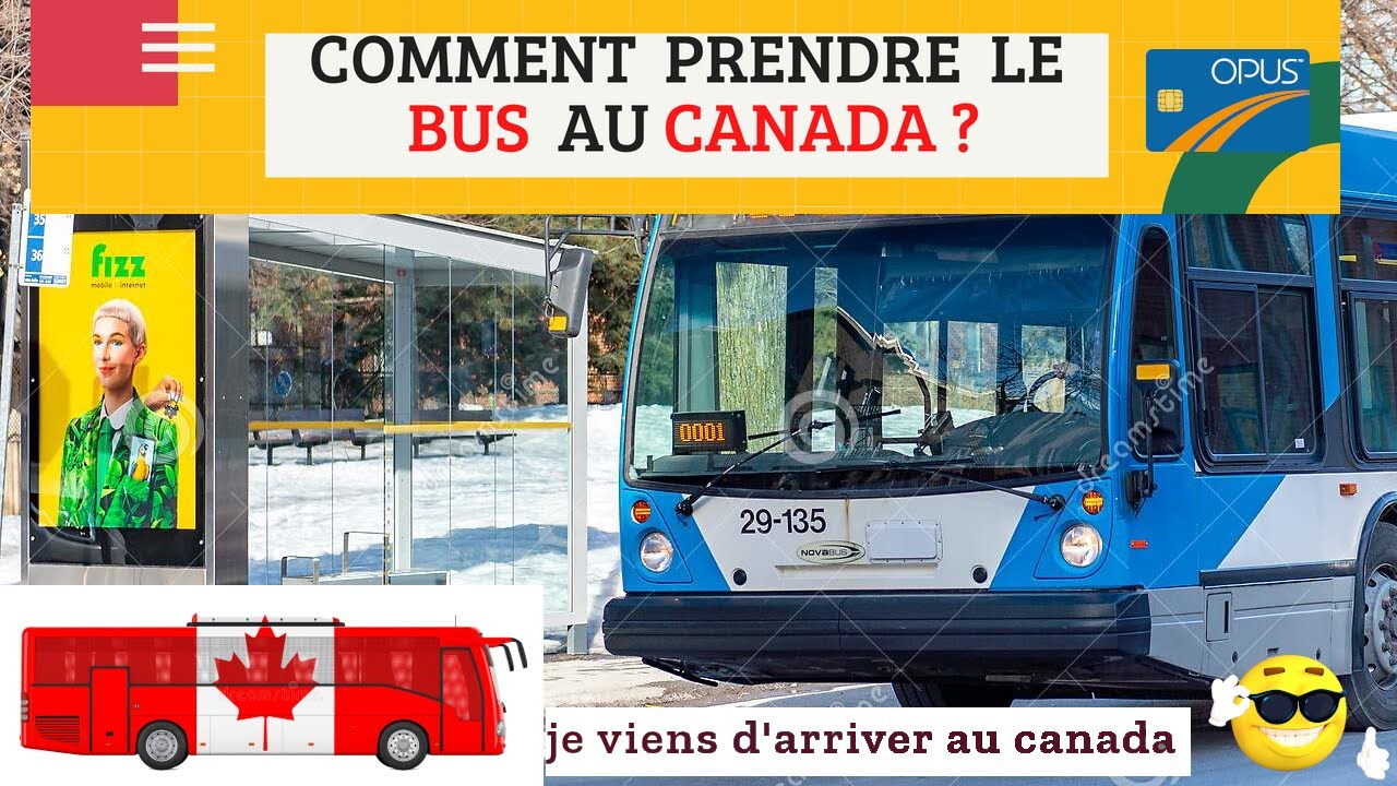 COMMENT PRENDRE LE TRANSPORT EN COMMUN À MONTRÉAL AU CANADA  (LE BUS) ? ALLONS ESSAYER...
